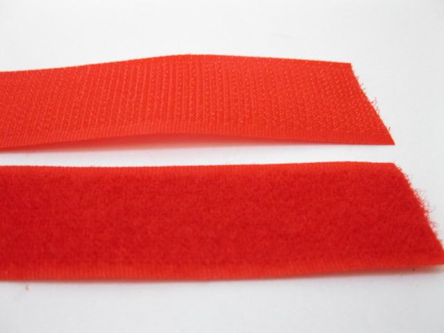 1Setx25meter Red Sewing Binding Wrap hook & loop tape 25mm Wide - Click Image to Close